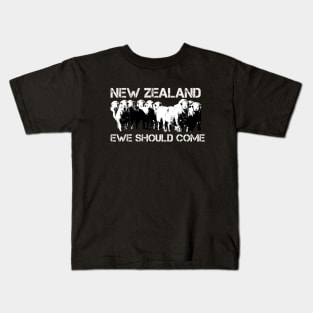 Flight of the conchords, ewe should come, New Zealand tourism poster Kids T-Shirt